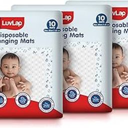 LuvLap Disposable Baby Underpad Cum Changing Mats, 30 Count 60x60 CM Waterproof Pads for Baby, Breathable Underpads act as 100% Water Proof Bed Protector, Non Slip Backsheet, Hypoallergenic-image-20
