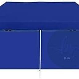 Gazebo Canopy Tent - 10 x 20 Feet With 3 Side Cover, Waterproof for Outdoor Events - 2 Minute Easy Installation (44 kgs, Blue)-16