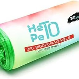 Hetopeto Biodegradable Garbage Bags for Dustbin - Large 19 x 21 Inches | 30 bags per Roll Trash Bag Eco Friendly Garbage Disposal Bags Dustbin Bag|Green(300 Bags)-image-22