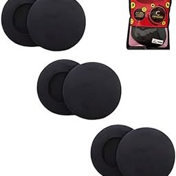 Crysendo Headphone Cushion Replacement Headphone Cushion 65 mm Thick Replacement Form Spong Ear Pads | Soft Ear Muffs for Enhanced Comfort | (3 Pairs 6 pcs, 10 mm Thick) (Black)-image-42