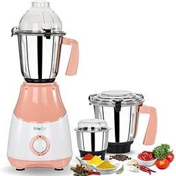 NeuOn Avanza 750 Watt Mixer Grinder for Kitchen with 3 Jars Countertop Blender with 3 Speed Levels Stainless Steel Blade Multipurpose Grinding Wet & Dry Masala Chutney and Smoothie-image-61