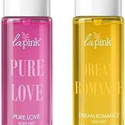 La Pink Pure Love & Dream Romance Body Mist Combo Pack | Long Lasting Fruity Floral Fragrance | Body Spray for Everyday Use & Gifting | 200ml each-image-88