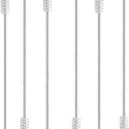 CSOK Straw Cleaning Brush Stainless Steel Nylon Cleaner Brushes for Long Straw with Tiny Brush for Straw Sipper (6, White)-image-62