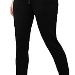 Women's Slim Fit Poly Cotton Track Pants-image-82