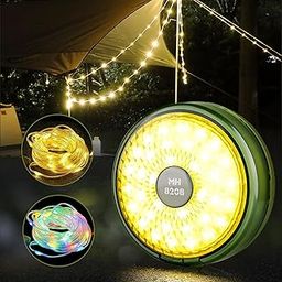 Swabs® Camp String Lights - Outdoor Waterproof Stowable, Portable, Retractable LED Tent Camping Fairy Lights for Hiking, Garden, Party-20