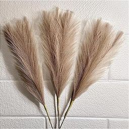 SPHINX Artificial Pampas Grass, 41cm Faux Pampas, Fluffy, Perfect for Diwali Decor, Housewarming Gifts, Wedding Arches, Home & Office Decoration- (3, Light Brown)-5
