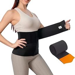 Body Shapewear & Tummy Shaper Belt for Women & Men Used for Postpartum Recovery, Weight Loss, Muscle Toning, Fitness Exercise, Workout, Back Support, Gym, Yoga (Orange)-image-39