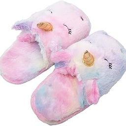 samvardhan Unicorn Indoor Plush Room Unisex-Child Slippers Free Size Multicolor-picture-35