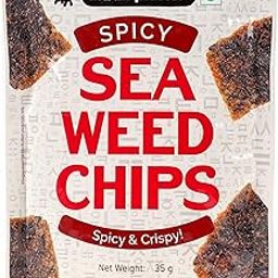 Urban Platter Spicy Seaweed Nori Chips Crispy Snack, 35g [Product of Korea]-image-93