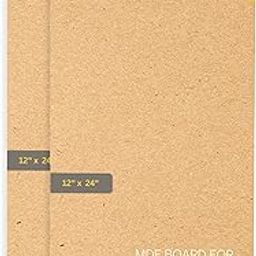 Pilwal's 24x12 inch MDF Sheets - Smooth Unfinished MDF RECTANGLE Sheet - MDF Board Coutouts for Craft DIY Art, lippan Art, Painting, Decoupage, Resin Art, Pyrography, Laser Cutting ( Mdf Size 24"x12" inch, 2 Pieces )-image-60
