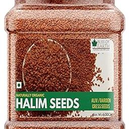 Bliss of Earth Halim Seeds Organic for Eating | 600gm Halim Seeds for Eating | Aliv Organic | Garden Cress | Rich in Nutrients & Perfect for Hair & Immunity | Fibre Rich-image-56
