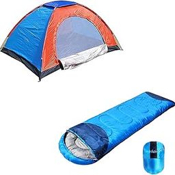 ATHRZ Polyester Camping Portable Foldable Tent For Picnic/Hiking/Trekking Tent Dome, 4 Person, Tent With Waterproof Thick Carry Bed Camping Sleeping 1 Pcs Sleeping Bag - 4Tentsleeping-N11, Multicolor-image-85