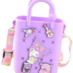 2xBeach Handbag Open Hole Tote Bag DIY Holiday Handbag Portable Beach Hole Bag violet Clothing, Shoes & Accessories Womens Handbags & Bags-image-12