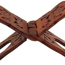 NAAZ WOOD ARTS Quran Holder Book Stand Rihal Rehal Wooden Carved Eid-image-44