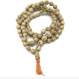 HC- Iskon Pure Tulsi Japa Mala/Basil Wood Rosary japa mala with 108 Beads- Vrindavan (5 mm Bead Size)-image-50