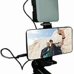 EL SMO Mobile Content Creator Kit, Tripod Stand, Microphone, Phone Mount, LED Light for Video Recording-23