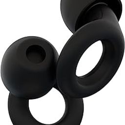 TAPAHPRIYAY ar Plugs for Noise Reduction Super Soft || Reusable Hearing Protection in Flexible Silicone for Sleep || Noise Sensitivity & Flights 8 Size Eartips 30dB Earplugs (Black)-6