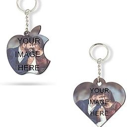 OMG Personalised Key Chain Apple & Heart Shape For Girl's & Boy's-10