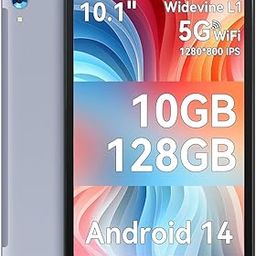 Jeazans Android Tablet, 10.1-inch Tablets with 1280 x 800 IPS HD Touchscreen, Octa-Core Processor, 10 (4+6) GB RAM 128GB ROM, 1TB TF Card Expandable, 5G/2.4G WiFi, BT 5.0, Dual Camera, 2024-picture-12