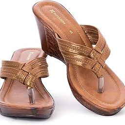 High Heel Wedge Slip On Sandal for Women-image-10