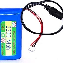MAEnt™ 7.4V Li-ion 18650 Lithium ion Rechargeable Battery Pack 2S 8.4V Battery Pack for GPS i Pod P sp/DVD/mp4 Tablet PC Drones Project Work Industrial Equipment (2200 mah)-image-63
