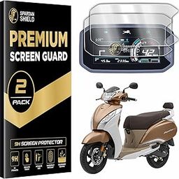 Spartan Shield [2 PACK Digital Cluster Screen Guard For New TVS JUPITER 125 DT SXC Scooter 2025 || TFT Meter Display Console Protector || Anti Scratch Jupiter125 DtSxc Accessory [Not Tempered Glass]-25