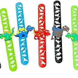 Paaroots Pack of 1 Dinosaur theme slap bands, Wrist bands, Rakhi for boys, Silicone Material Hand Bands for kids, boys-image-76