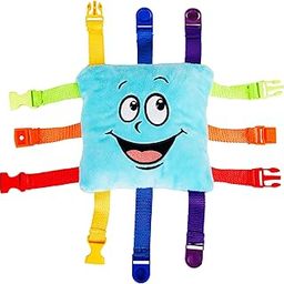 Buckle Toy "Bubbles" Toddler Early Learning Basic Life Skills Childrens Plush Travel Activity-image-53