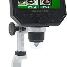 eoqo 4.3" Portable Digital Microscope HD LCD Display with Metal Bracket Video Camera 3.6MP CCD 1-600-25
