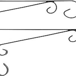 Arcadia Garden Products BR08E Apache Bracket-16 Inches, Pack 2, 16", Black-image-25