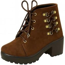 Presents Stylish Women's Laced Boots | Trendy Ankle-Length for All Seasons | Elegant, Durable & Chic Footwear | Casual to Party Wear | Fashionable Boots For Womens & Girls | Newly Designs-image-82