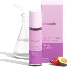 Plump Lip Serum for Lip Plumping, Glow & Hydration | with Hyaluronic Acid, Vitamin C & Vitamin E from Rosehip & Avocado | Lip Oil Roll-On for Men & Women | 100% Natural, 10ml-image-86