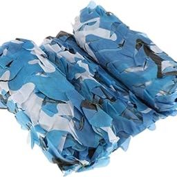Camping Woodland Camoue Net Camo Netting Hide Cover Blue Sporting Goods||-6