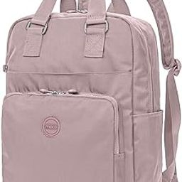 moca Trendy Backpack for Girls, Women & College Students | Soft-Tone Water-Resistant Laptop Bag for School, Work & Travel | Lightweight & Durable Design (Blush)-picture-18