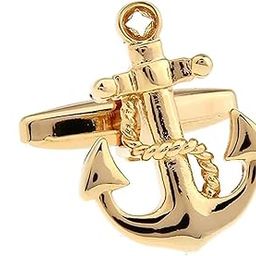 Cufflinks For Men Brass Anchor Shape Vintage Look Cufflinks For Office Corporate Party French Cuff Shirts Shirt Suit Blazer In A Gift Box Tjhogold1913-image-77