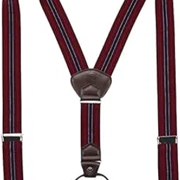 chuongkaiye Men's 4-Clip Elastic Suspenders Adjustable Y Shape Trouser Braces for Formal and Casual Wear-picture-48