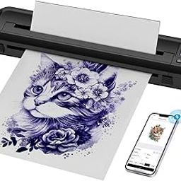 Tattoo Gizmo Stencil Wireless Printer MHT-500 with Display – Portable Thermal Transfer Printer for Tattoo Stencils – Bluetooth & USB Connectivity – Compatible with Android, iOS & Windows (Black)-29