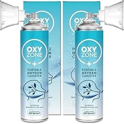 Natural Oxygen 24 Litres in Portable Can | First Aid Essential | Revitalizes | Enhance Physical Wellness | 24 Litre (12 L × 2) | 500 Puff (250 Puff × 2)-6