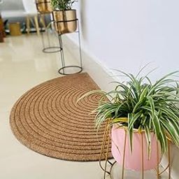 Door mat Natural Polypropylene Non Slip Rubber Backing Durable Shoe Scraper Front Door Mat Outdoor for Entrance Home Kitchen Rooms Main Door Entryway Rug Bathroom Anti Slip Skid (45x75)-image-27