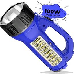 Pick Ur Needs Rechargeable Long Range Emergency Torch Search Light 100W + 24 SMD Side LED Lights-22