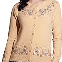 Polyester Regular Fit Round Neck Full Sleeves Cardigan for Women-image-16
