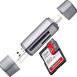 USB-C and USB SD Card Reader, 2-in-1 Aluminum Alloy Memory Card Reader with Dual Connectors for SDXC, SDHC, SD, MMC, RS-MMC, Micro SDXC, Micro SD, Micro SDHC, and UHS-I Cards-25