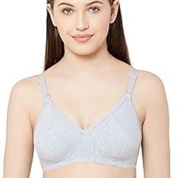 Women's Mold Feed Non Padded Non Wired Plain Cotton Lycra Feeding Bra-image-31