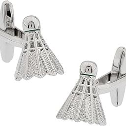 Sports Shuttlecock Badminton Silver Office Formal Shirt Blazer Cufflink Pair Men Gift Box-image-38
