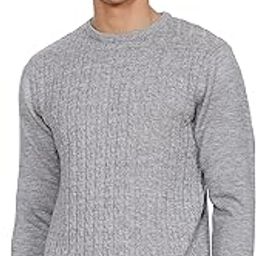 Men's Casual Acrylic Crew Neck Sweater-image-35