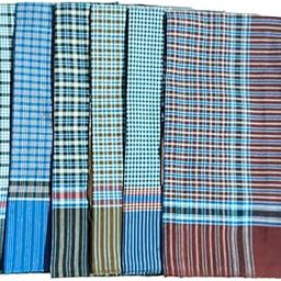 Premium 100% Cotton Handkerchiefs for Men & Women ? Soft, Durable, Reusable ? Classic White & Assorted Colors ? Ideal for Daily Use, Gifts, Pocket Square ? Pack of 6-image-90