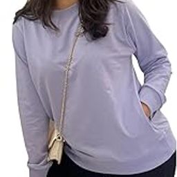 GlamZei Cotton Sweatshirt for Women | 100% Cotton Fabric Full Sleeves Jumper | Women's Regular Fit Long Sleeve Casual Sweatshirt (10 Colours, 9-image-80