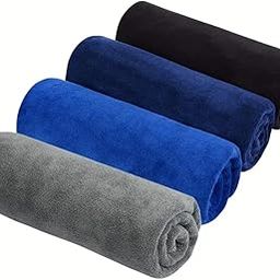 Gym Towel Set 4-Pack - Ultra-Absorbent Quick Dry Microfiber - Odor-Resistant, Antimicrobial, Workout & Fitness Towels for Travel, Yoga, Sports-image-11