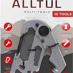 KeySmart AllTul Vulture - 10-in-1 Multi-Tool with Bottle Opener, Wrench, Carabiner, Philips Head, Wire Cutter, Flat Head, Spoke, Cutter, Ruller and Keyring Hole-11