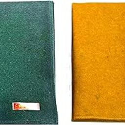Achleshwar Combo of Premium Green & Yellow Woolen Aasan Completely Handcrafted Perfect Mat for Meditation & Prayers - Soft, Comfortable (Size 23 x 30 Inch)-image-59